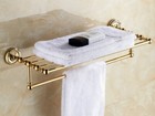 Luxury Gold Color Brass Bathroom Accessories Set Bath Hardware Towel Bar Mset006