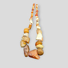 Ancient Indo Tibetan Authentic Agate Old Necklace Antique