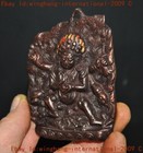 Old Tibet Buddhism Temple Bronze 6-arm Mahakala Wrathful Deity Buddha Statue