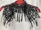 Renee Masoomian Hand Poured Latex Net Neckpiece Collar Black O s New