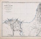  1855 Suez Canal Plan Egypt - Palestine  Map Original Petermann