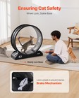 Vevor Cat Exercise Wheel 31 5 In Large Indoor Cat Running Wheel Treadmill Black