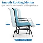 Outdoor Swing Glider Bench 2 Person Loveseat Patio Rocking Chairs Porch Balcony