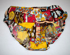 Swimsuit Bikini Vtg 60s Pop Art Patchwork Bikini Sz 10 Xs s French Canadian