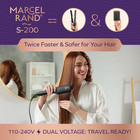 Professional Dual Voltage Hair Straightener Brush  Hair Straightening Brush W io
