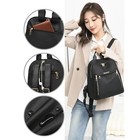 Backpacks Simple Large Capacity New Black Travel Bag For Women Solid Harajuku St