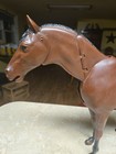 Vintage Marx 1960 Johnny West Brown Horse Flex Head   Accessories Read