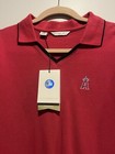 Angels Mlb Women   s Cutter   Buck Collared Polo Shirt Red Size M