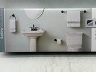 Sadira 3-piece Bath Hardware Set W  Towel Bar  Paper Holder  Towel Ring