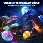 Dinosaur Egg Night Light Star Projector Lamp For Kids 2 In 1 Rotating Usb