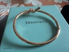 New knot Bangle 18k Rose Gold Diamondtlfany co Sz 6 7