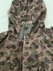 Vtg 70s Austrian Kaz 57 Pea Dot Camo Jacket Hood Camouflage 