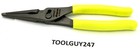 Snap On Tools Hi Viz Yellow 9  Talon Grip Lg Nose Slip Joint Pliers Ln47acf Hv