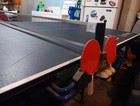 East Point 2013 Pingpong Table  Plus 4 Paddles And 4 Balls Minor Scratches But    