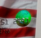 Vintage Discover Credit Charge Card Expired 2008  Unsigned  American Flag