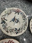 Set 6  Lenox Winter Greetings 10-7 8  Dinner Plates Birds Barely Used If At All 