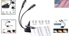 Portable Dual Arm Book Lamp With 8 Led Lights For Enhanced Reading Experience
