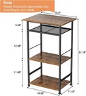 Coffee Bar Station  3-tier Small Coffee Stand Station With Storage 