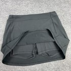 Lands  End Skort Girls 14-16 Black Athletic Built In Shorts Zip Pocket Pull On
