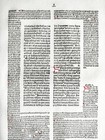 Paralypomenon - Original Incunable Leaf Biblia Latina Koberger Folio - 1487  f 