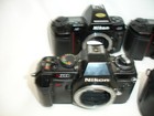 Nikon 35mm Film Camera Lot - 9 Cameras For Parts   Repair