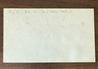 Hof Don Drysdale Autograph Signed 3 X 5 Index Card - Dodgers