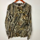 Fieldline Camo Long Sleeve Hunting Shirt Outdoors Pocket Casual Mens L