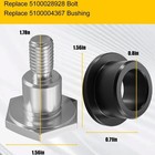 5100028928 Bolt 5100004367 Bushing For Wacker Neuson Wp1540 1550 Plate Compactor
