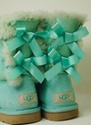 Ugg Australia Bailey Bow Tiffany Blue Rare Color Women Boots Us 5  eu 36  Uk 3 5