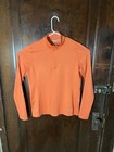 Nike Golf Sweater Medium Orange Men Therma Fit 1 4 Zip Pullover Tour Performance