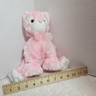 Ty Beany Buddy Carnation 10  Pink Cat 2004 Plush Large Pink Fluffy Bow