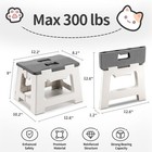 Step Stool Foldable  9   Folding Step Stool For Kids   Adults 300 Lb Capacity   