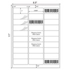 Premium Shipping Address Mailing Labels 1  X 2 5 8  30 sheet 30 Up Self-adhesive