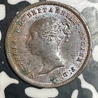 1847 Great Britain 1 2 Farthing Half Farthing Lot t3595 Beautiful Detail  Spots