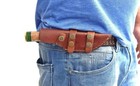 Handmade Leather Knife Sheath Fix Blade Leather Case Vertical Horizontal Sheath