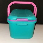 Eagle Craftstor Craft Sewing Tote Storage System Organizer Teal Pink Purple 