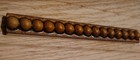 Vintage Handmade Glazed Ceramic Tile - 5 8  X 6  Brown Beaded Trim