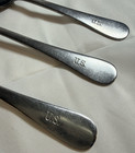 3 Us Military Ww2 Era Stainless Steel Mess Hall 7  Soup Spoons  Wallco