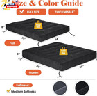 8  Futon Mattress Full Size Futons Sofa Bed Sleeper Couch Bed Roll Up Mattress W