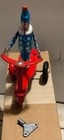 Clown Tin Toy Roli Zoli On Tricycle Wind-up In Box 1970s Reproduction Vintage