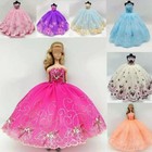 1 6 Doll Clothes Floral Lace Wedding Dress Gown Outfits 11 5  Dolls Accessories