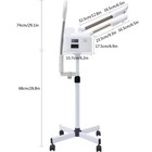 Pro 3 In 1 Facial Steamer 5x Magnifying Lamp Hot  Cold Ozone Machine Spa Salon 