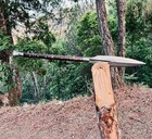 Hand Forged Hunting Spear And Fish Hunting With Leather Sheath  Camping Spear