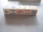Set Of 5 Vintage Butterscotch Bakelite Poker Game Dice 5 8   