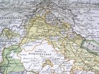 1925 Vintage Map Of British India Kasmir Punjab Hyderabad Myanmar Burma Nepal
