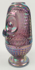 Mosser Viking Glass Glimmer Owl Purple Amethyst Carnival Fairy Lamp Candlelight