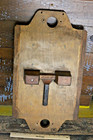  14x24  Board Mounted Industrial Foundry Wood Mold Sand Casting Pattern Vintage