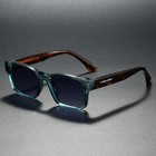 Quality Square Polarized Sunglasses Men Metal Core Uv400 Unisex Sun Glasses Trav