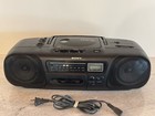 Sony Cfd-10 Cd   Cassette Player   Am Fm Radio Portable Boombox - Tested   Works
