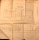    2    1848 Drawings  Us Navy Yard Boston  Ma Cordage Store   Sail Loft - Antique